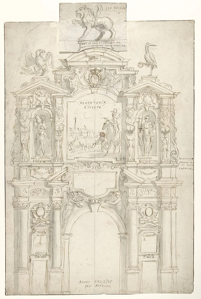 Progetto per un arco d'onore per l'arciduca Leopold Willem